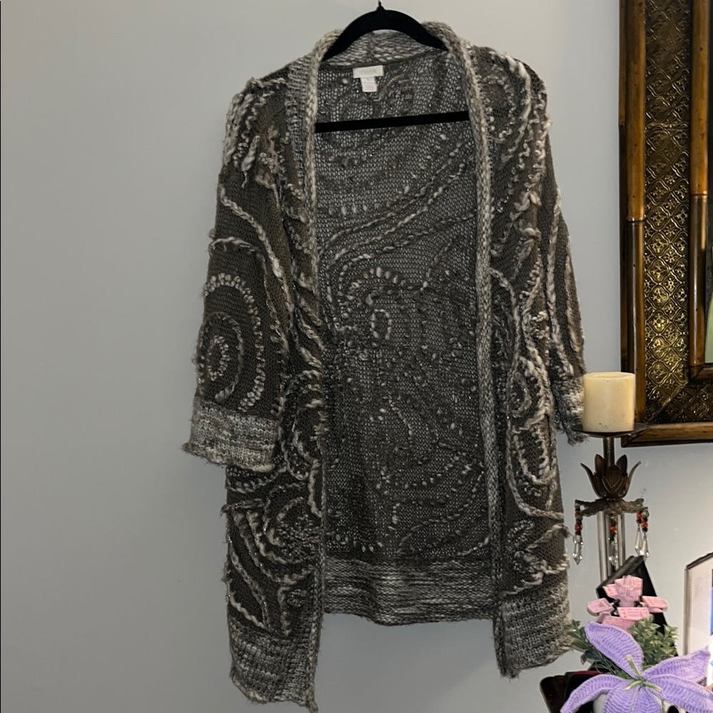 Chico's Textured Knit Cardigan